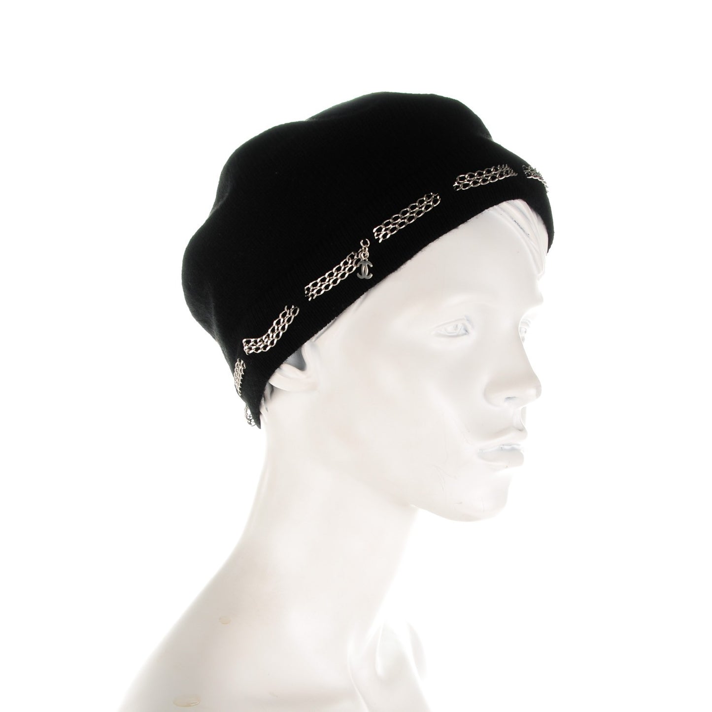 Cashmere Chain CC Beanie Black