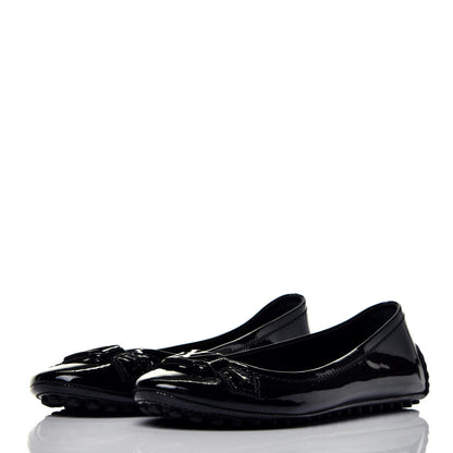 Louis Vuitton Patent Calfskin Oxford Ballerina Flats 36.5 Black 3 of 8