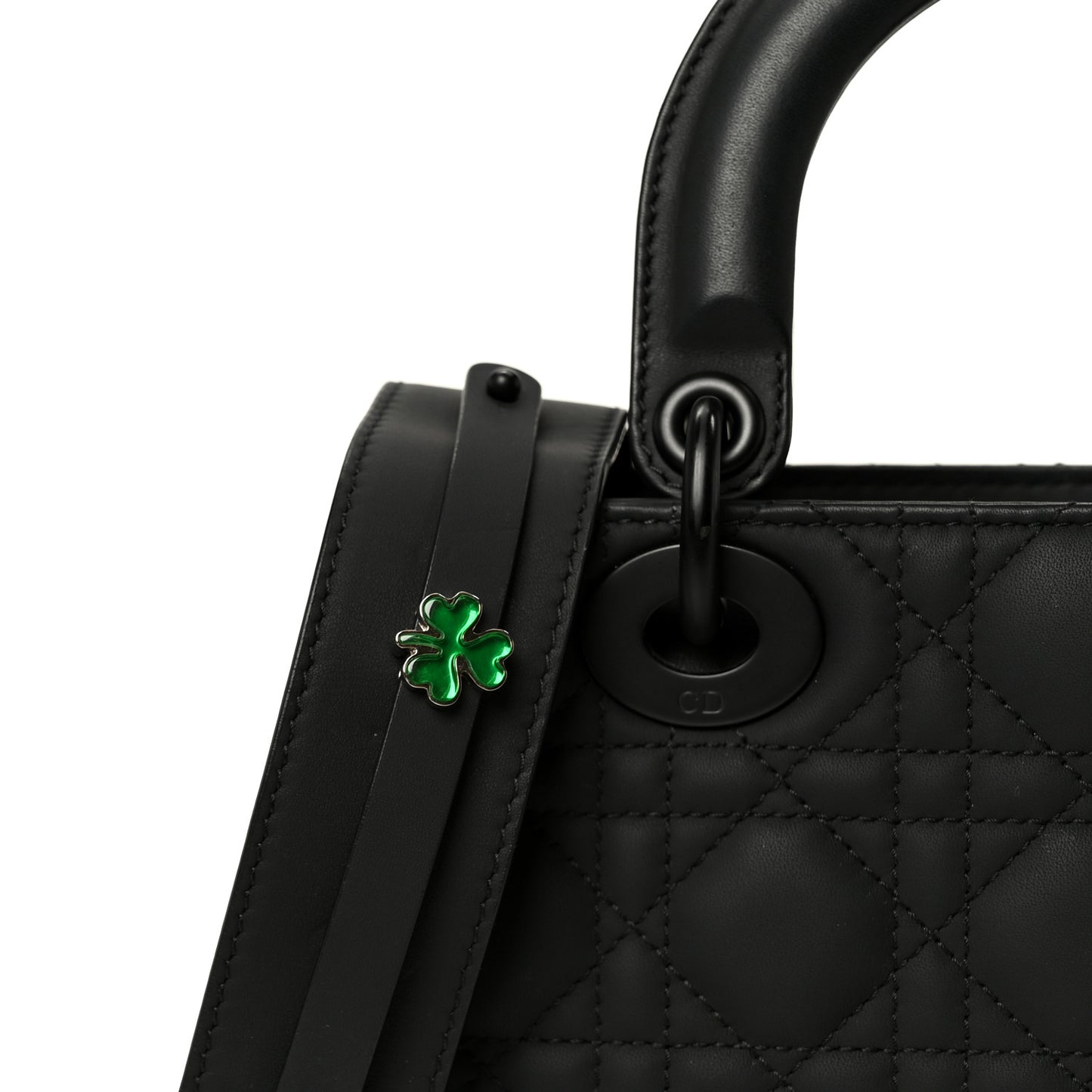 Ultra Matte Calfskin Cannage Small My ABCDior Lady Dior Black