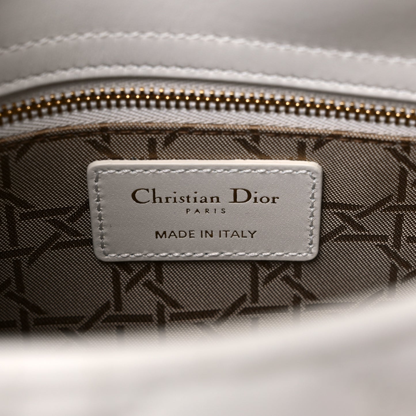 Lambskin Cannage Small Lady Dior White