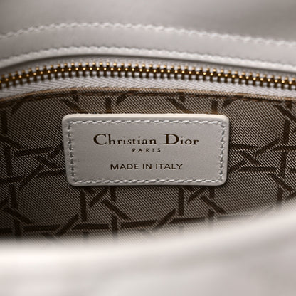 Christian Dior Lambskin Cannage Small Lady Dior White 6 of 6