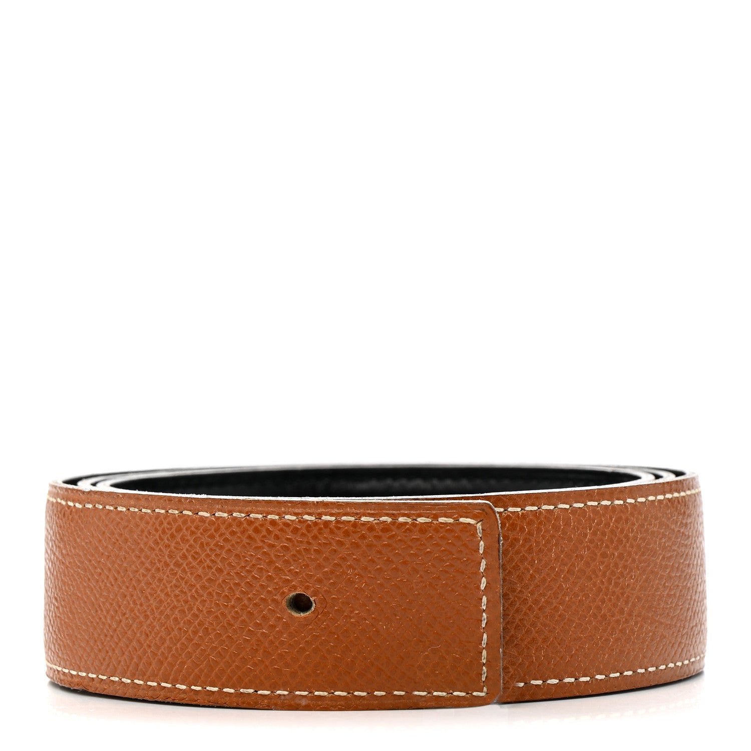 Hermes Box Epsom 32mm H Belt Strap 80 32 Black Gold 2 of 9