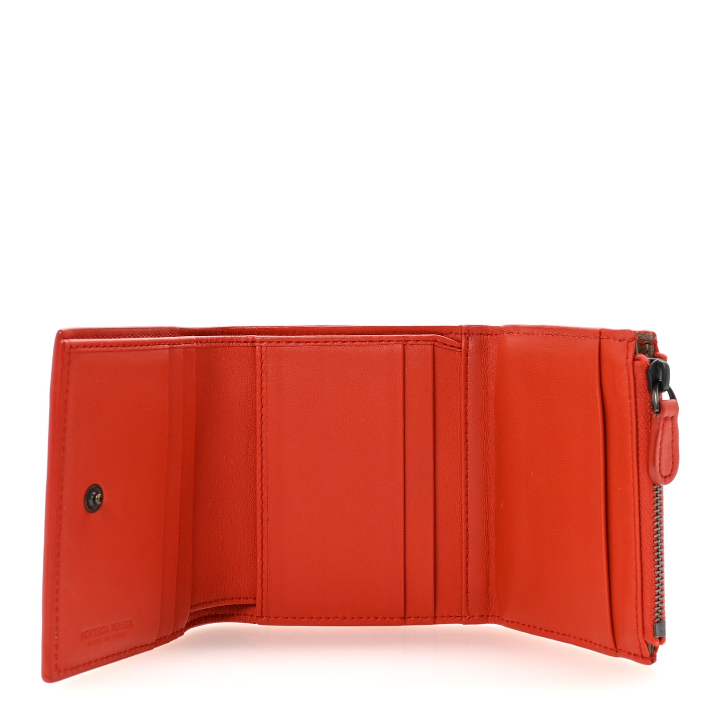 Nappa Intrecciato Tri-Fold Wallet Pompei