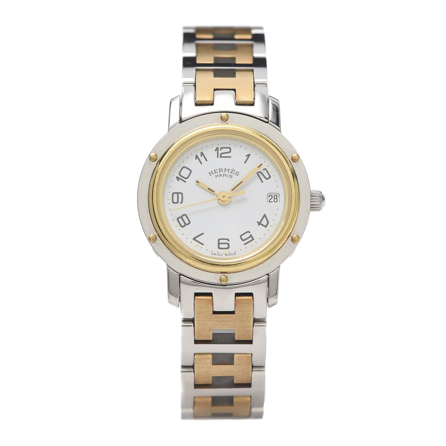 Stainless Steel 24mm Clipper Quartz Watch Gold