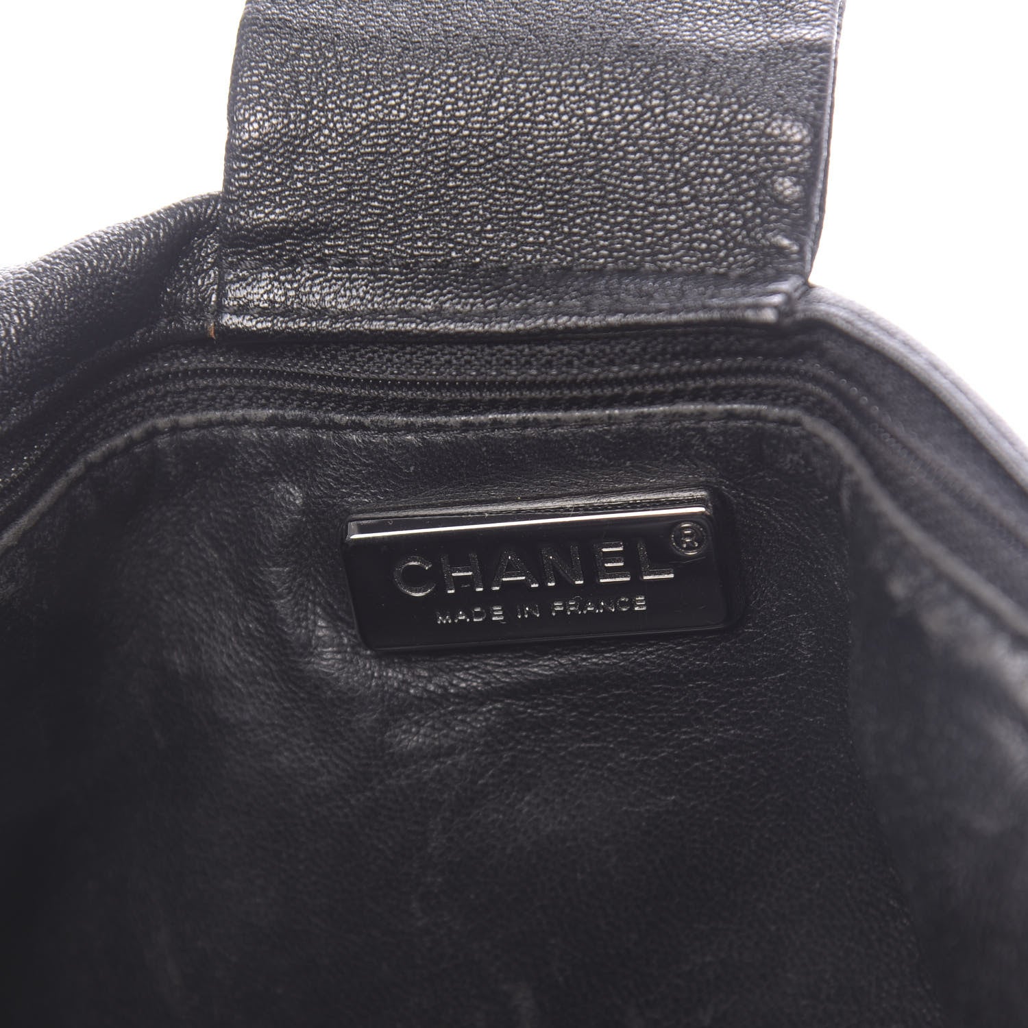 Chanel Metallic Goatskin Luxe Ligne Flap Black 7 of 15