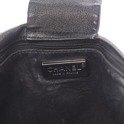 Chanel Metallic Goatskin Luxe Ligne Flap Black 7 of 15