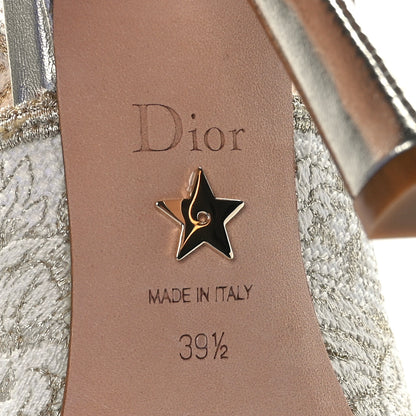 Christian Dior Cotton Ribbon Toile De Jouy J'Adior Slingback 100mm Pumps 39.5 8 of 8