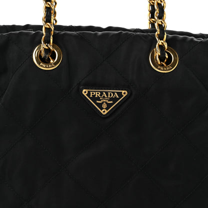 Prada Nylon Tessuto Impuntu Quilted Tote Black 8 of 10