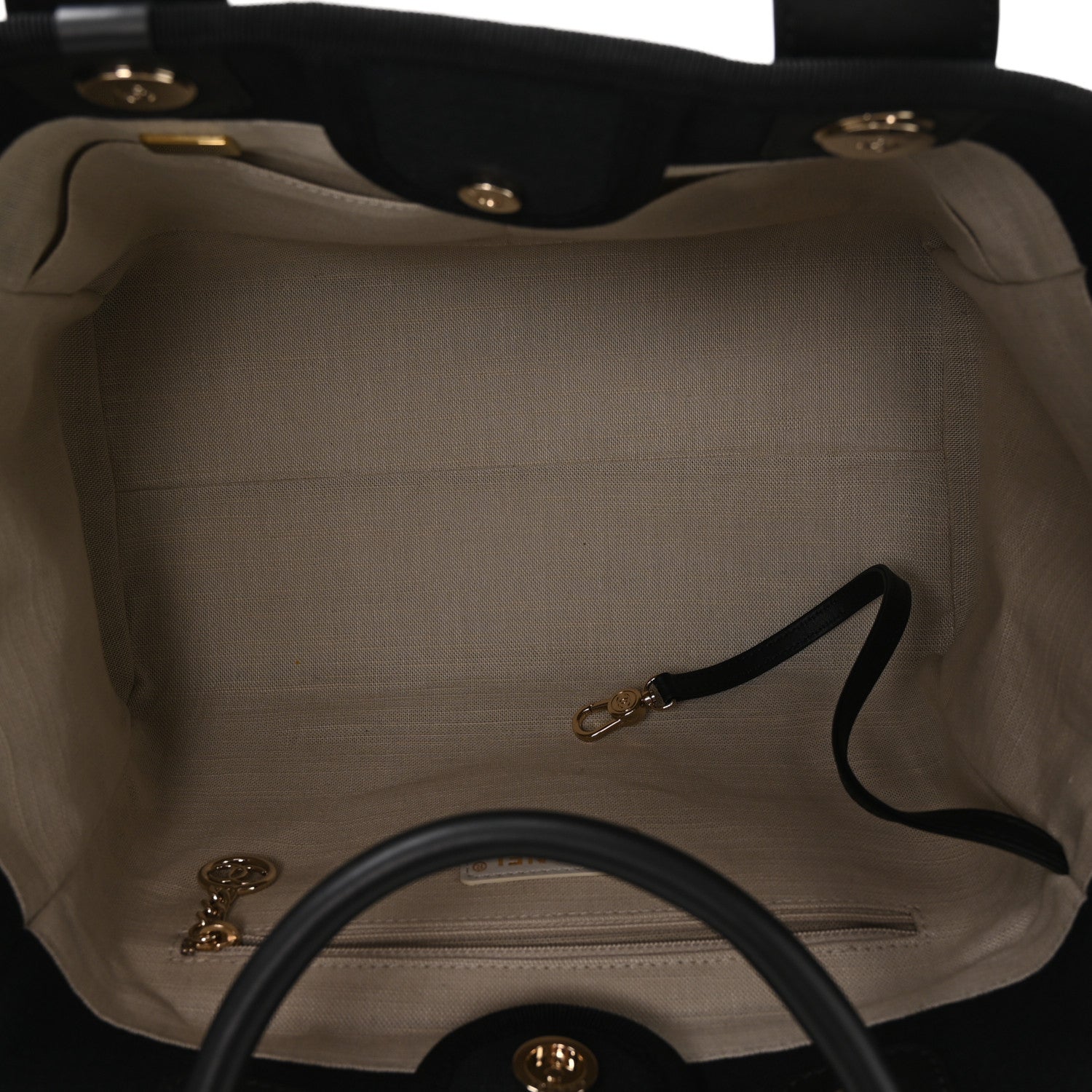 Chanel Mixed Fibers Calfskin  Small Deauville Tote Black 6 of 12