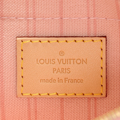 Louis Vuitton Damier Azur Neverfull MM GM Pochette Rose Ballerine 6 of 6