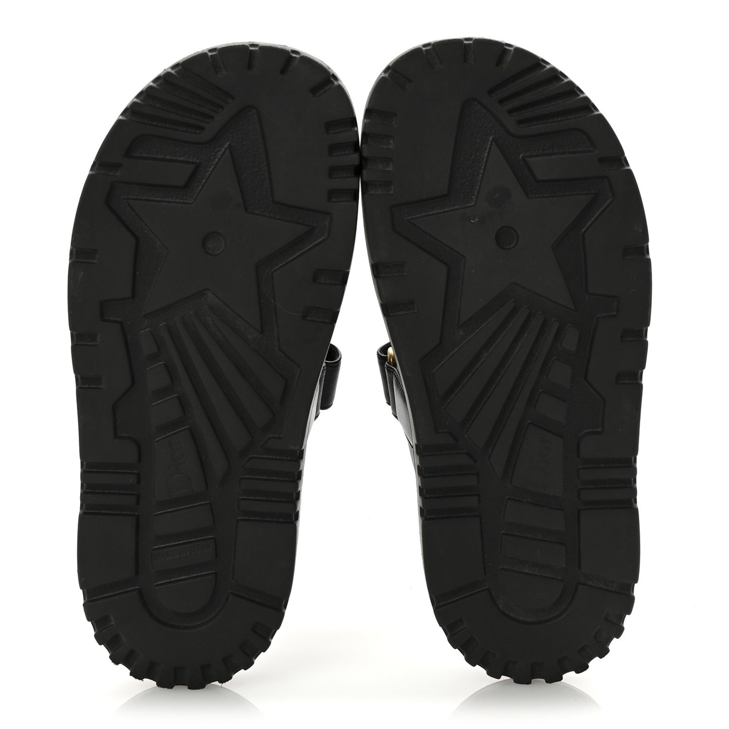 Lambskin Dioract 10mm Slide Sandals 36 Black