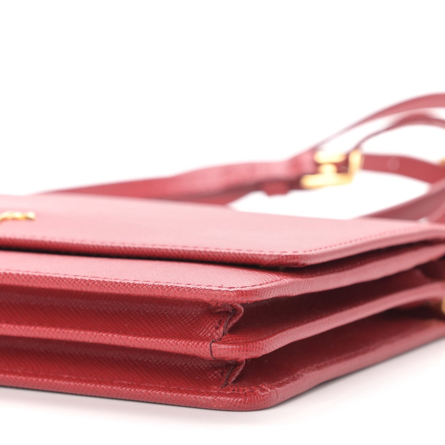 Saffiano Metal Flap Wallet With Strap Fuoco
