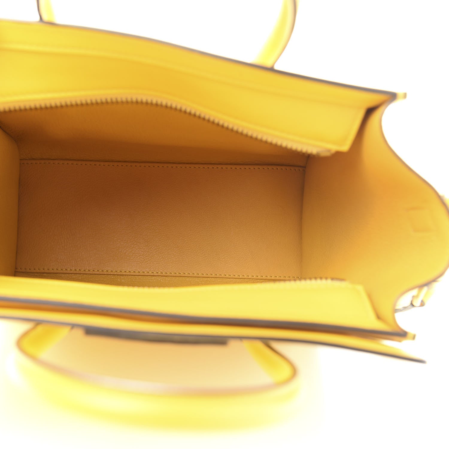 Celine Palmelato Calfskin Nano Luggage Sunflower 5 of 11