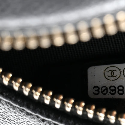 Chanel Caviar Quilted Gripoix CC Round Clutch With Chain Black 7 of 7