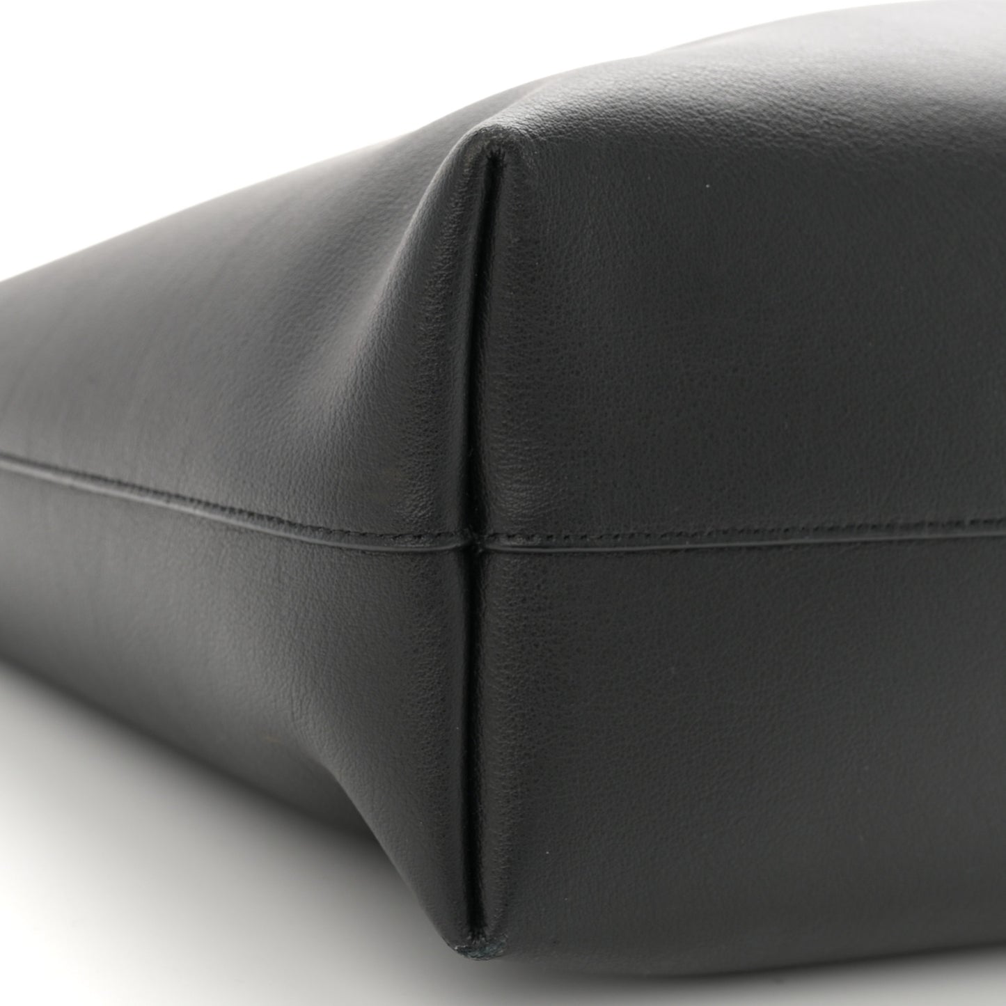 Calfskin Large Shopping Tote Black