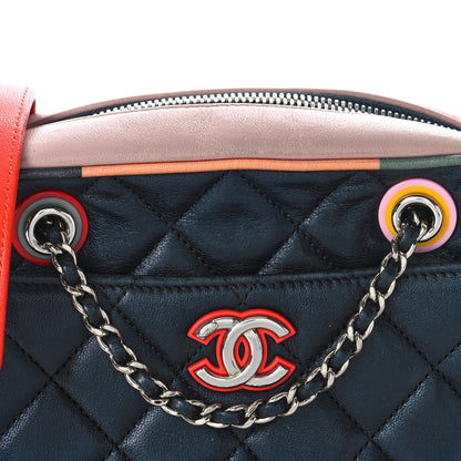 Chanel Calfskin Quilted Cuba Camera Bag Black Multicolor 8 of 17