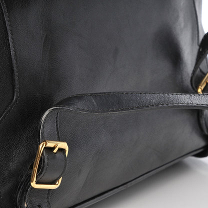 Gucci Calfskin Bamboo Backpack Black 8 of 9