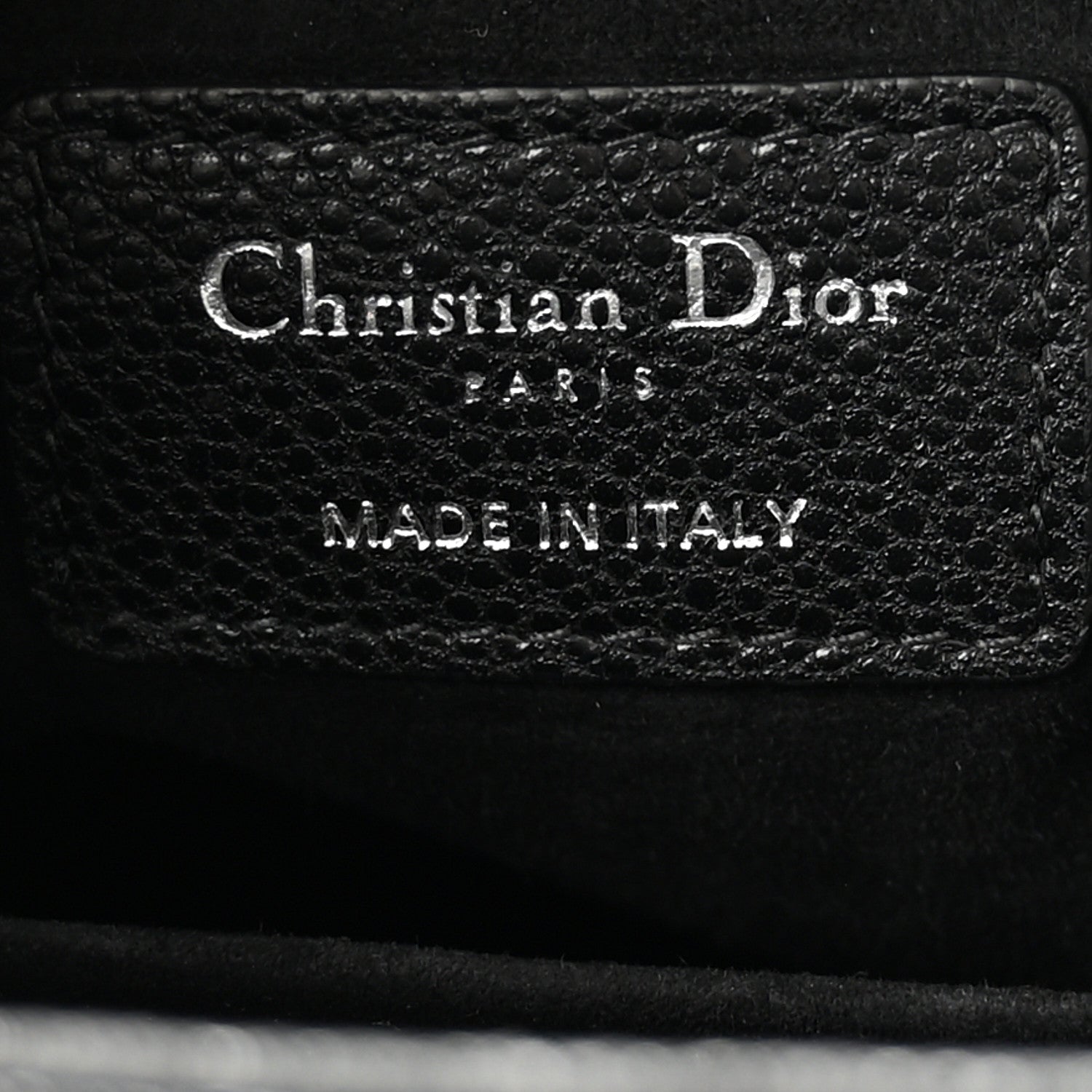 Christian Dior Grained Calfskin Cannage Medium Lady Dior Black 6 of 11