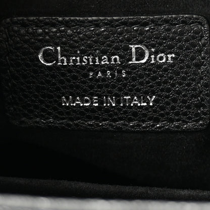 Christian Dior Grained Calfskin Cannage Medium Lady Dior Black 6 of 11