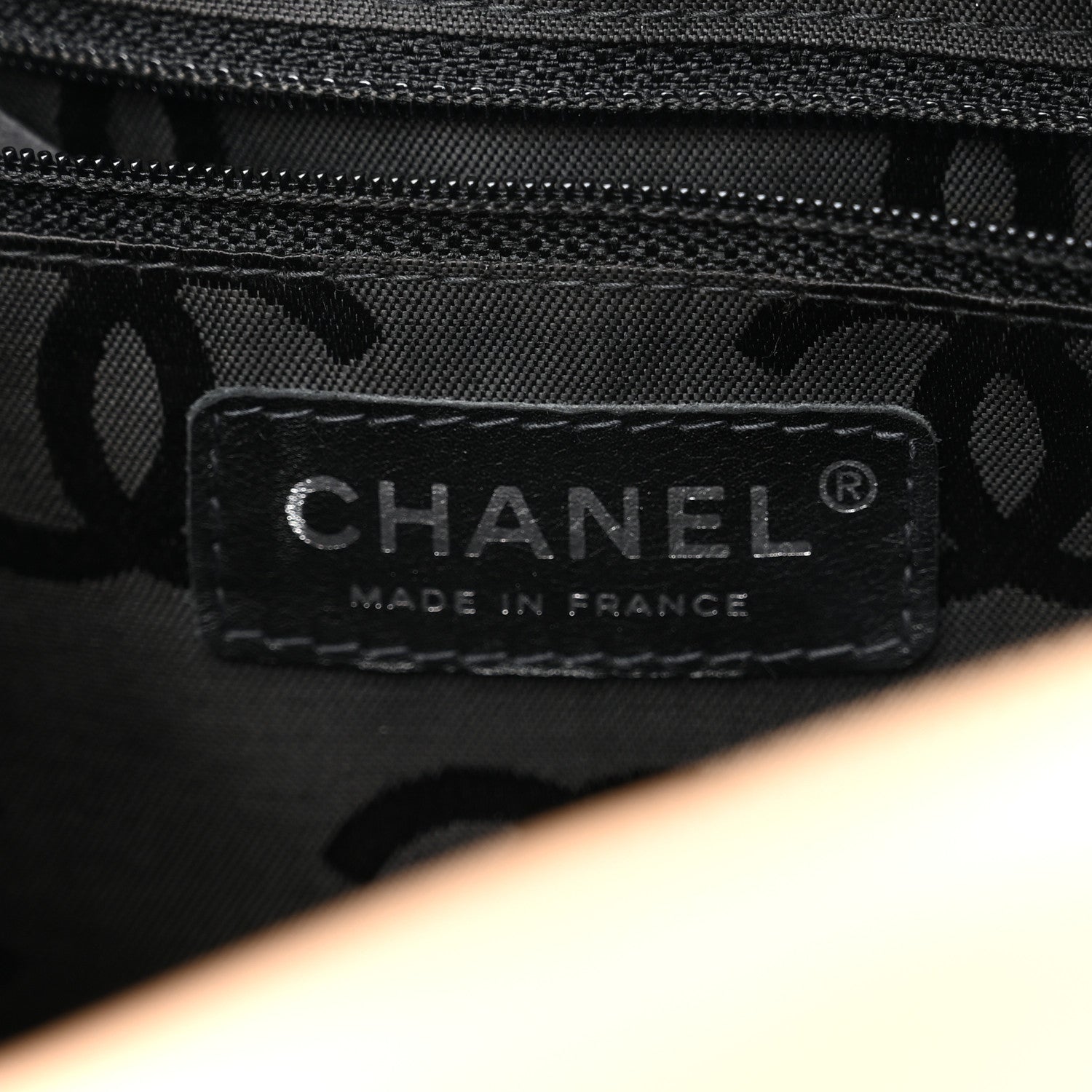 Chanel Calfskin Quilted Large Cambon Bowler Beige Black 6 of 10