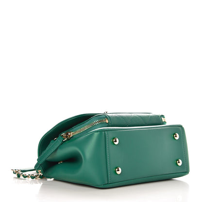 Chanel Caviar Quilted Mini Business Affinity Flap Green 4 of 8