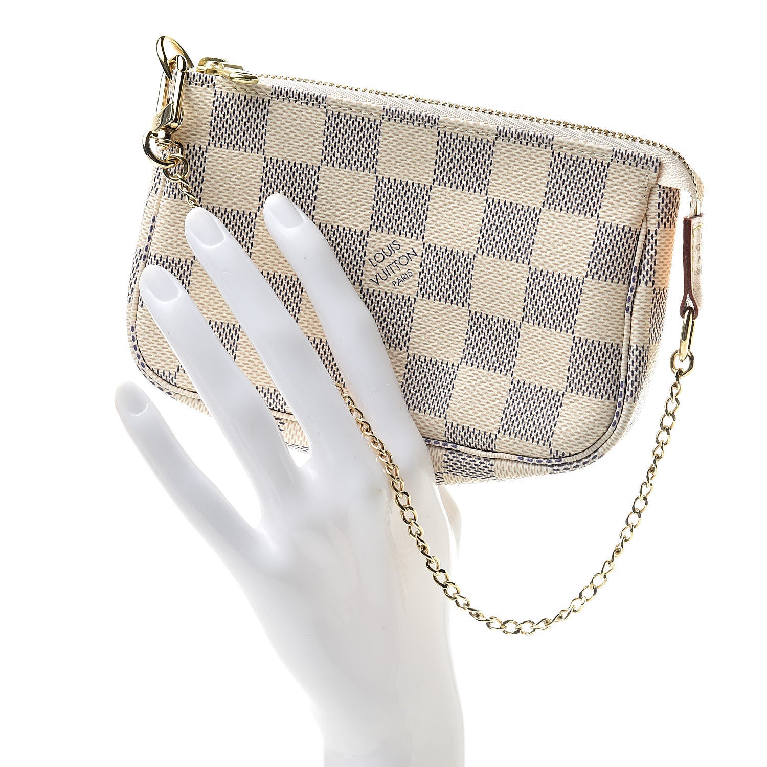 Louis Vuitton Damier Azur Mini Pochette Accessories 2 of 8