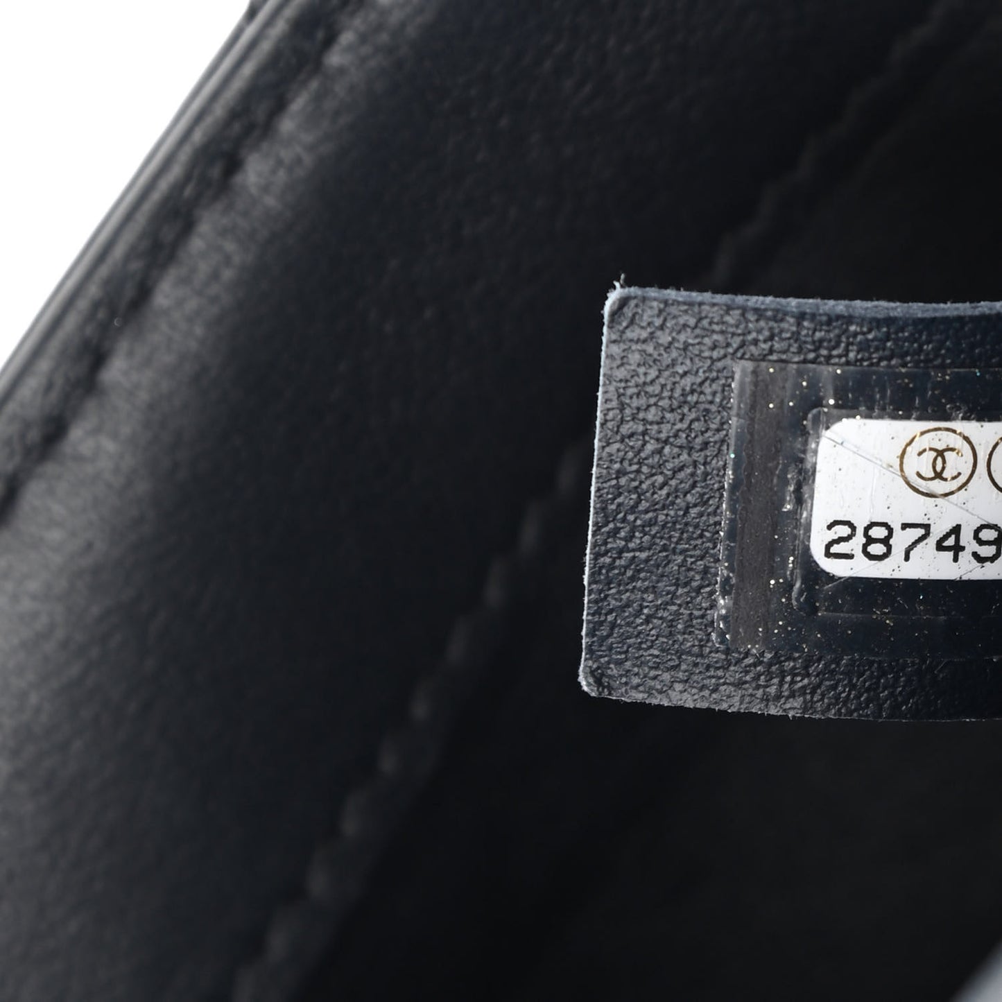 Lambskin Quilted Small Easy Carry Flap Navy
