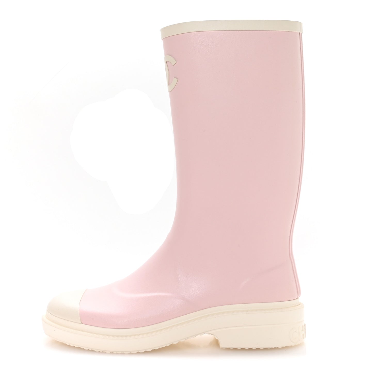 Caoutchouk CC High Boots 38 Light Pink White