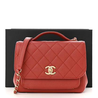 Chanel Caviar Quilted Medium Business Affinity Flap Red 13 of 13
