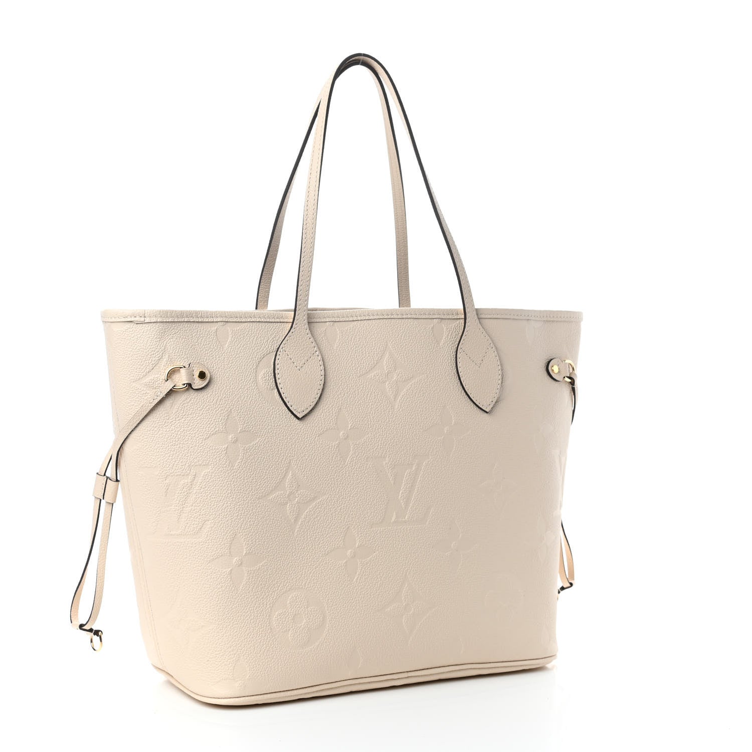 Louis Vuitton Empreinte Monogram Giant Neverfull MM Cream 3 of 9
