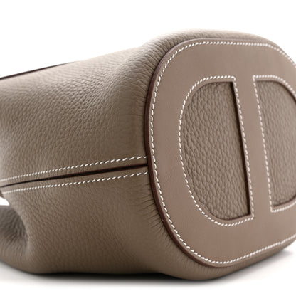 Hermes Taurillon Clemence Swift In-The-Loop 18 Bag Etoupe 16 of 23