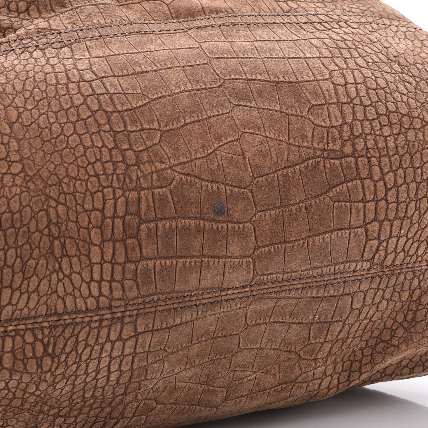 Givenchy Nubuck Crocodile Embossed Medium Pandora Brown 11 of 11