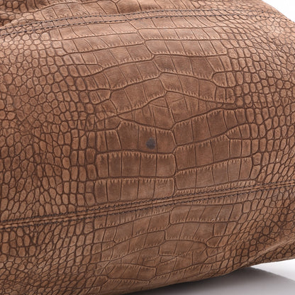 Givenchy Nubuck Crocodile Embossed Medium Pandora Brown 11 of 11