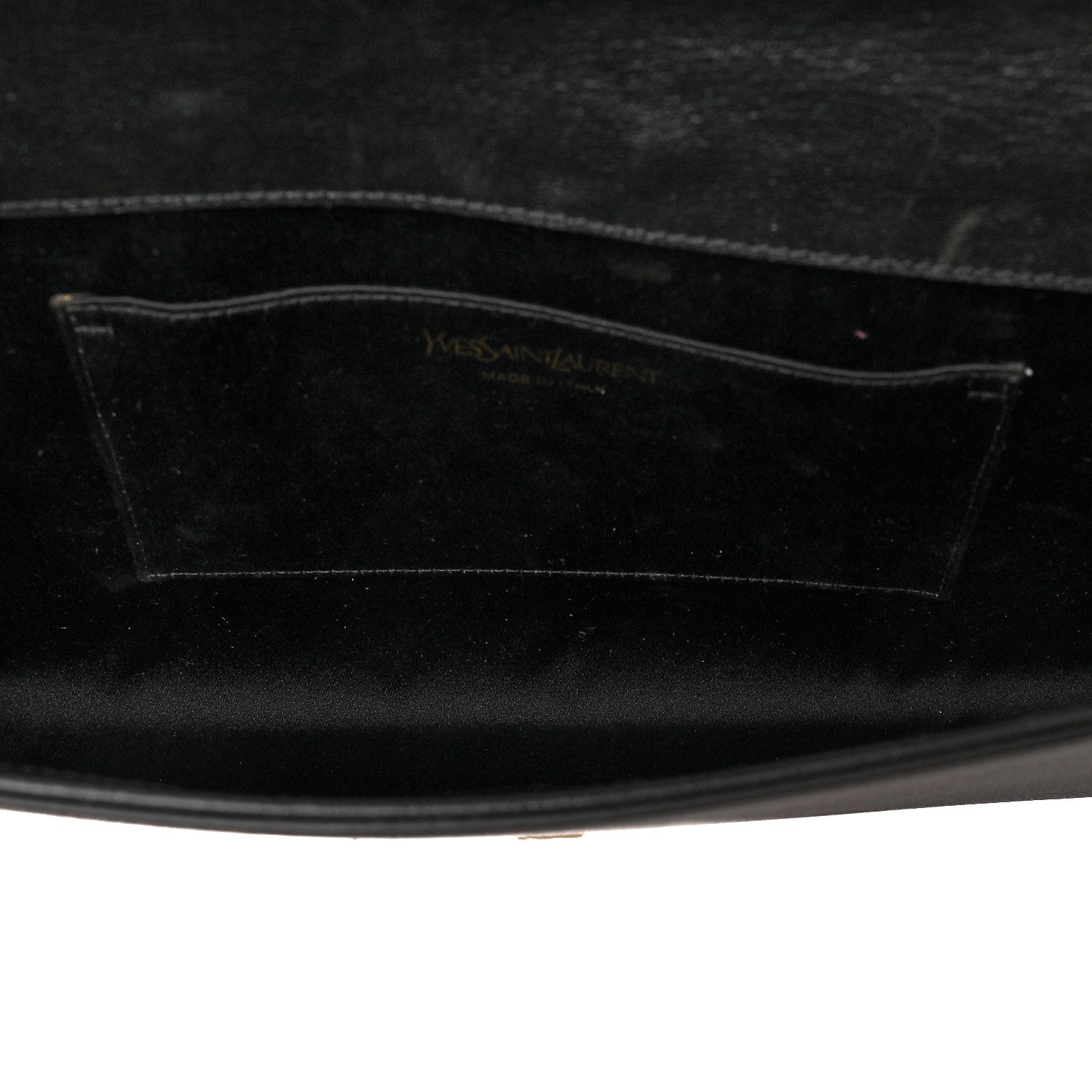 Saint Laurent Calfskin Monogram Large Belle De Jour Clutch Black 4 of 9