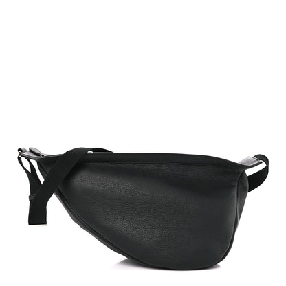 The Row Grained Calfskin Large Slouchy Banana Bag Black 1 of 10
