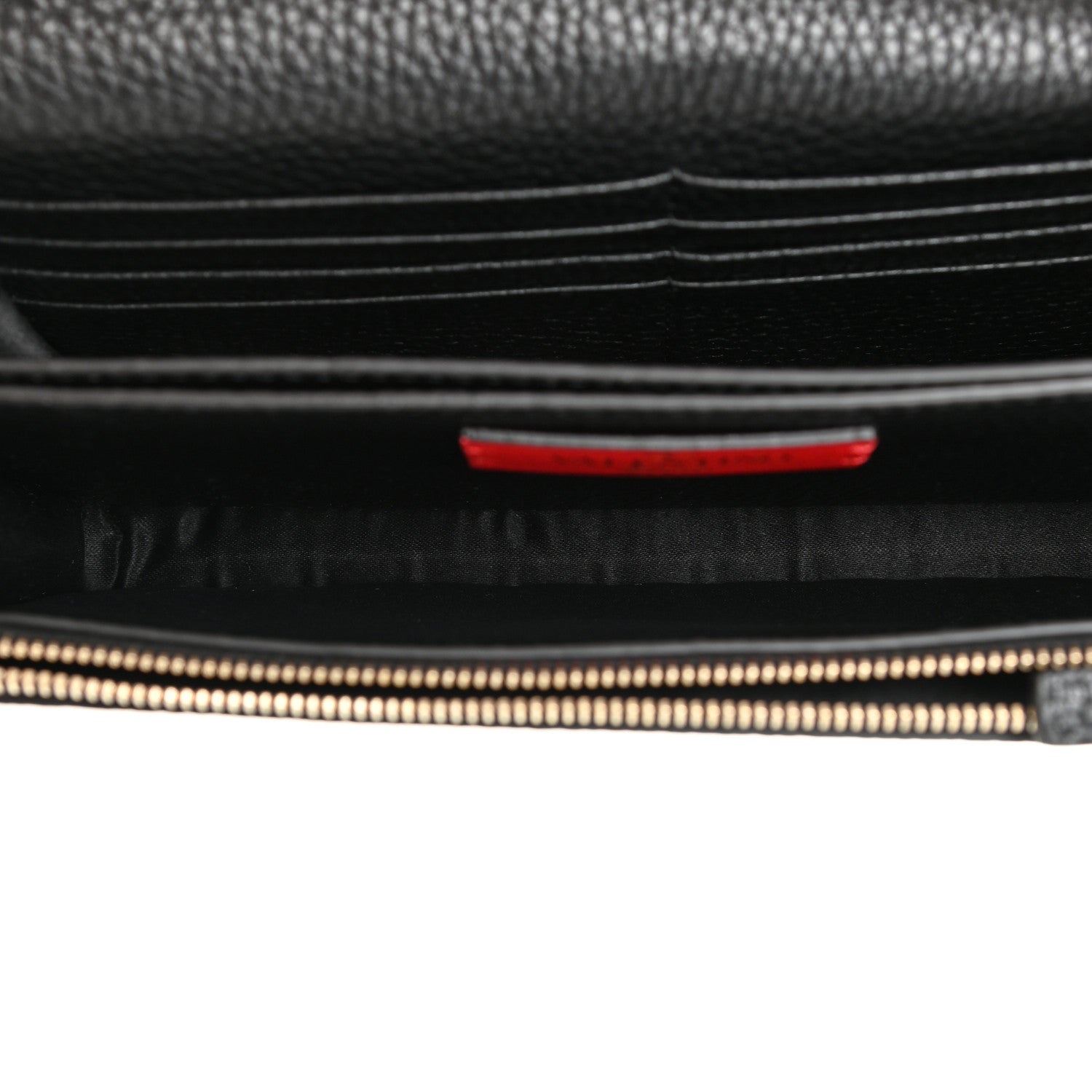 Valentino Garavani Pebbled Calfskin Rockstud Flap Wallet On Chain Black 6 of 12