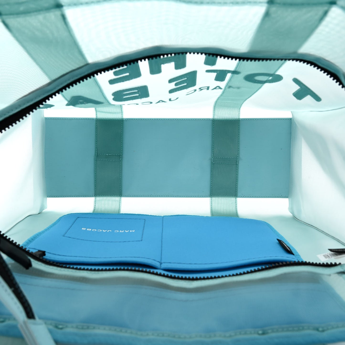 Nylon The Mesh Large Tote Bag Pale Blue