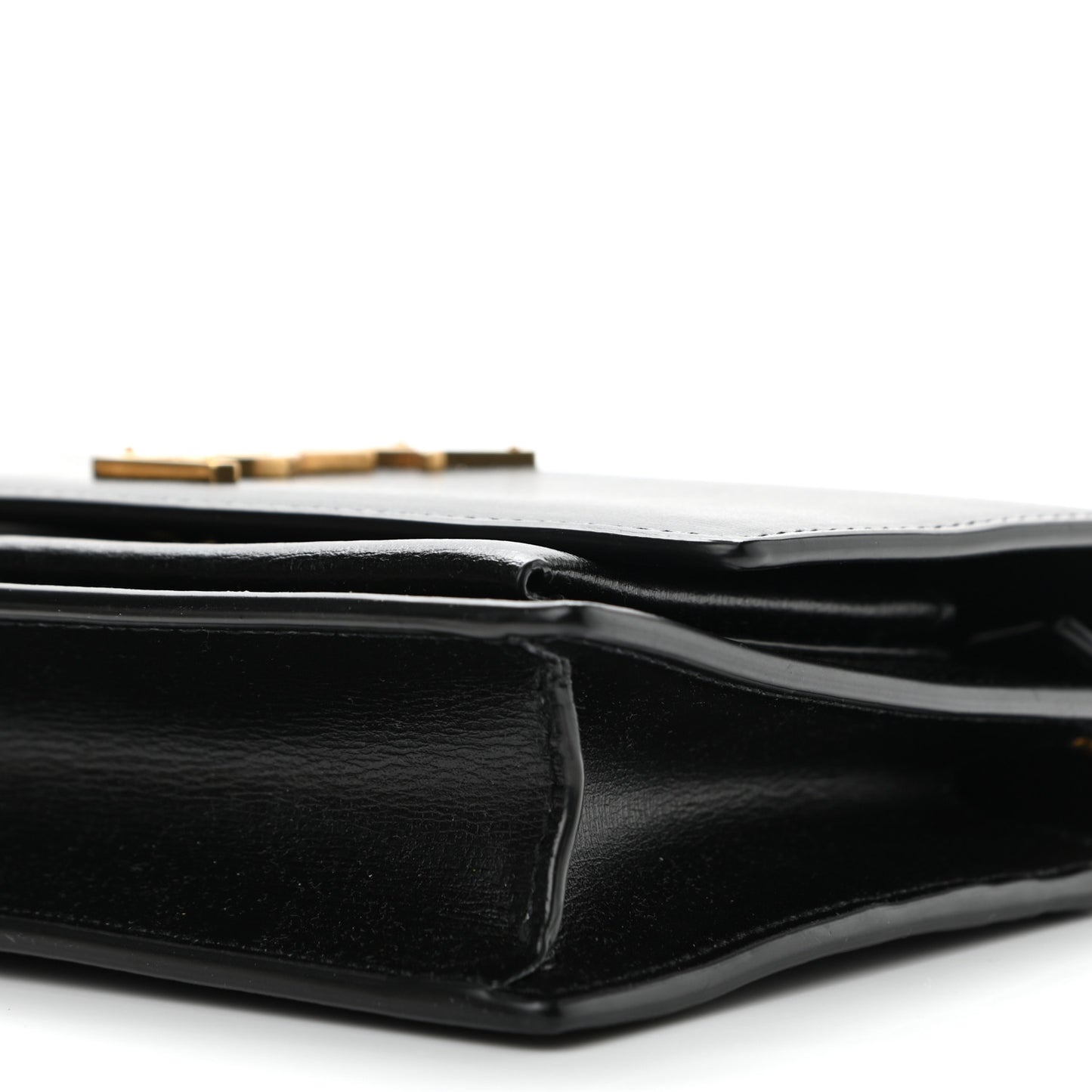 Calfskin Monogram Sunset Chain Wallet Black