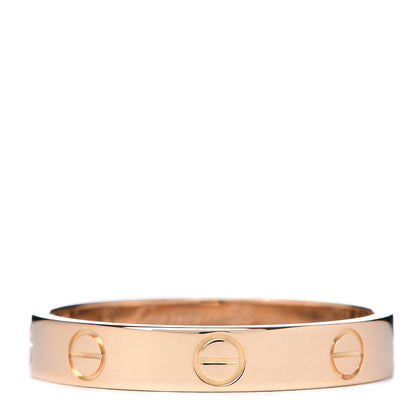 Cartier 18K Yellow Gold 3.5mm LOVE Wedding Band Ring 58 8.25 1 of 5