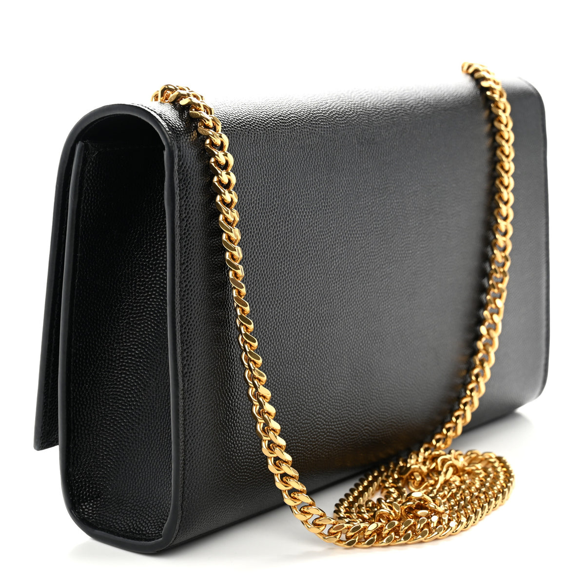 Grain De Poudre Medium Classic Monogram Kate Satchel Black