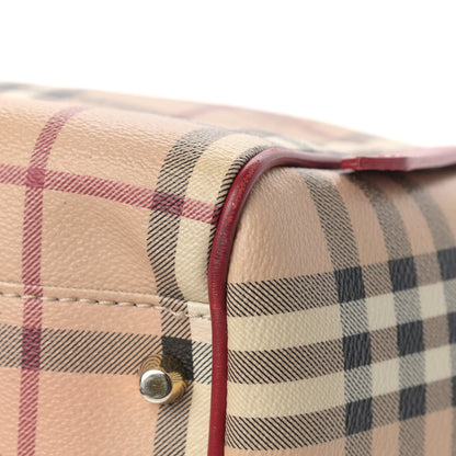 Burberry Haymarket Check Canterbury Tote Military Red 11 of 11