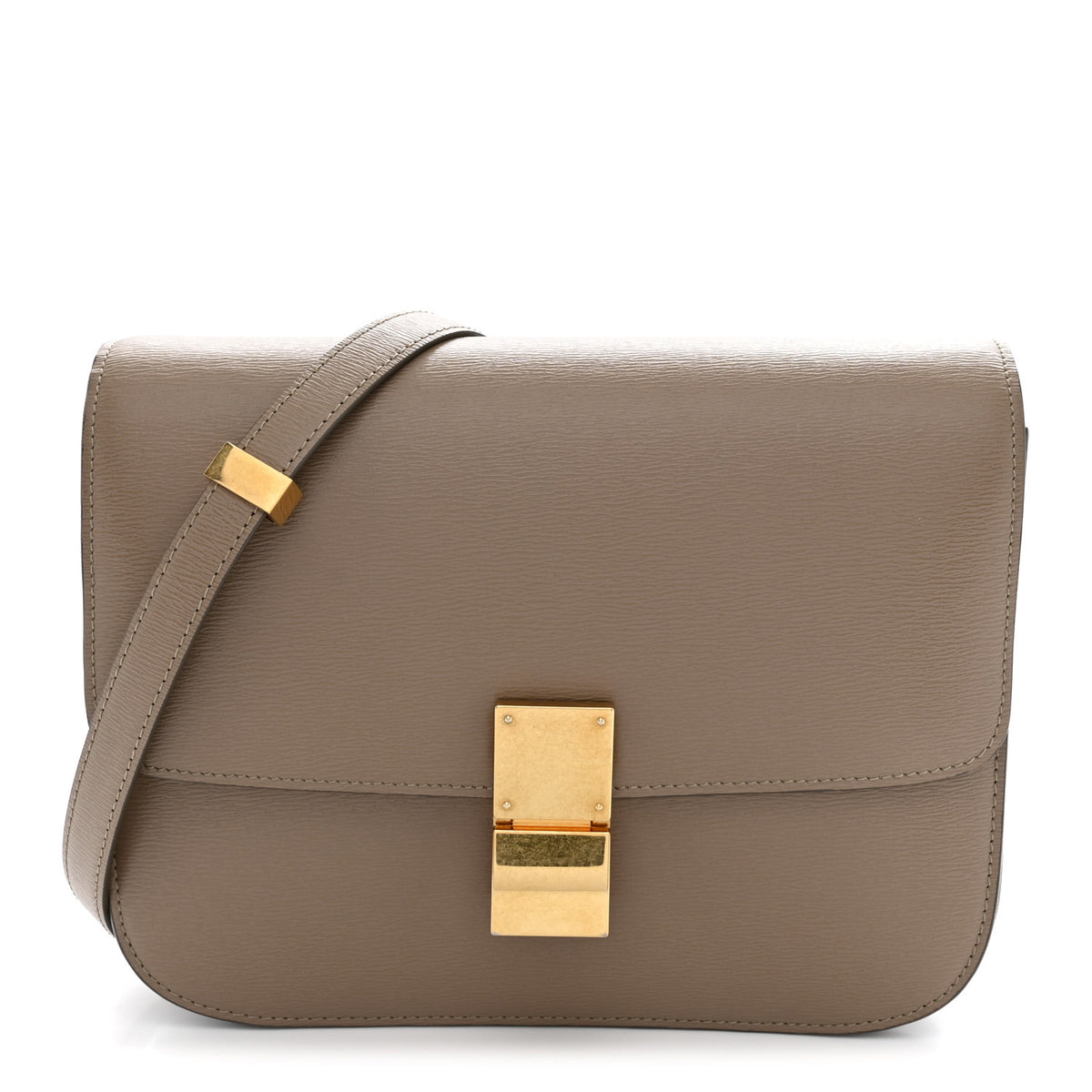 Celine Liege Calfskin Medium Classic Box Flap Bag Souris 1 of 11