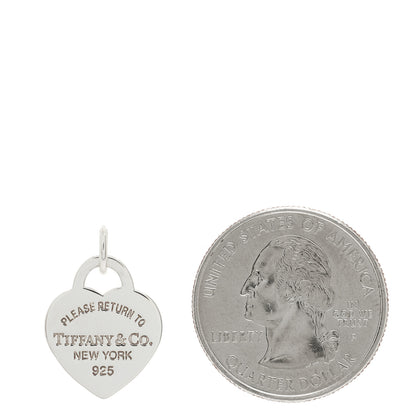 Tiffany Sterling Silver Small Return to Tiffany Heart Tag Charm 2 of 3