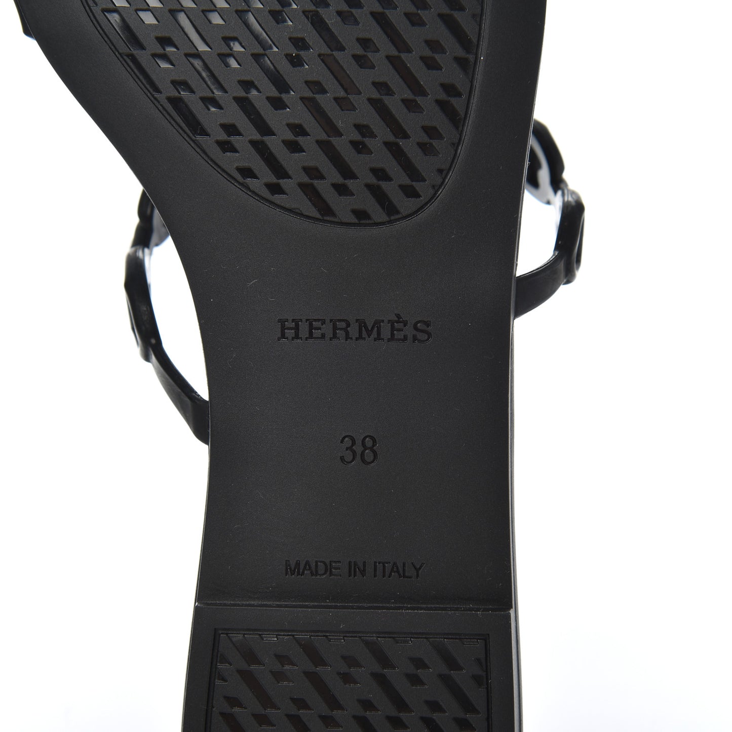 Rubber Chaine d'Ancre Rivage Sandals 38 Black