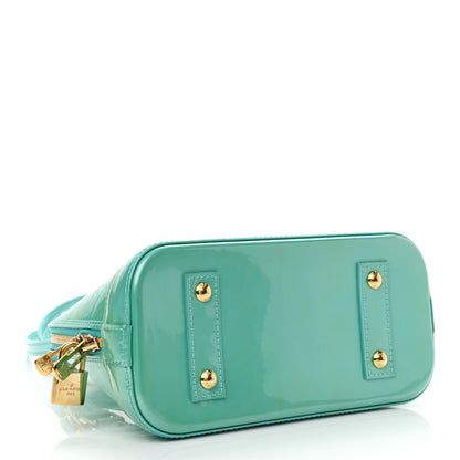 Louis Vuitton Vernis Alma BB Blue Lagon 4 of 12