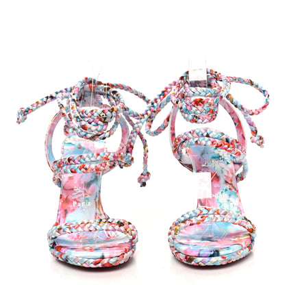 Christian Louboutin Tresse Crepe Satin Maryam 120 Sandal 39.5 Multicolor 2 of 7