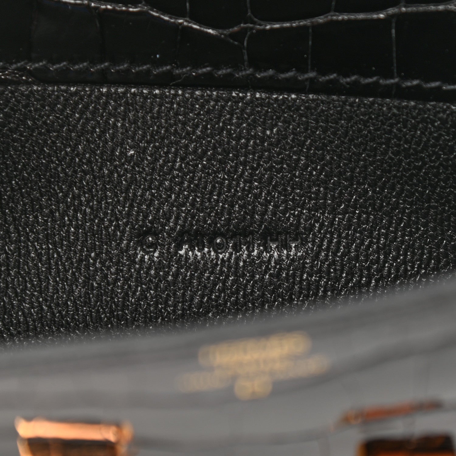 Hermes Shiny Alligator Constance Long Wallet Black 7 of 9