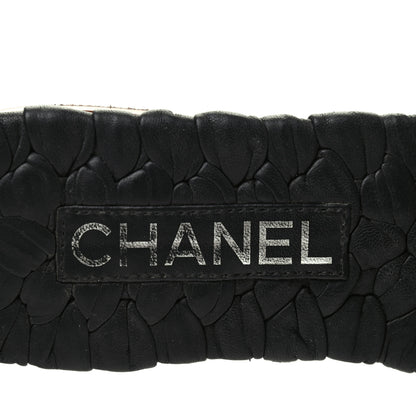 Chanel Lambskin Quilted Embroidered CC Mules Sandals 36 Black 8 of 15