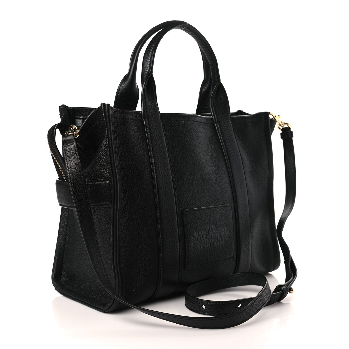 Grained Calfskin Medium The Tote Bag Black