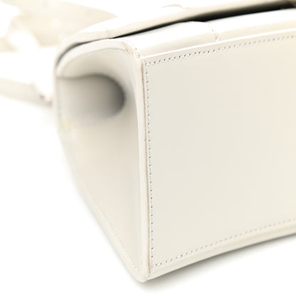 Balenciaga Shiny Box Calfskin Small Hourglass Top Handle Bag Chalky White 8 of 8